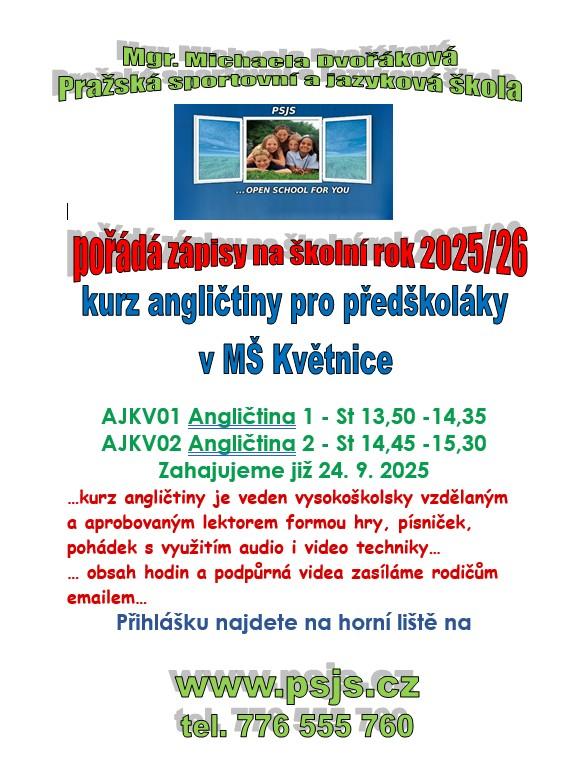 Ilustrační obrázek k  Angličtiny pro předškoláky