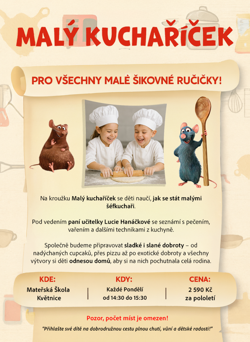 Ilustrační obrázek k  Malý kuchaříček